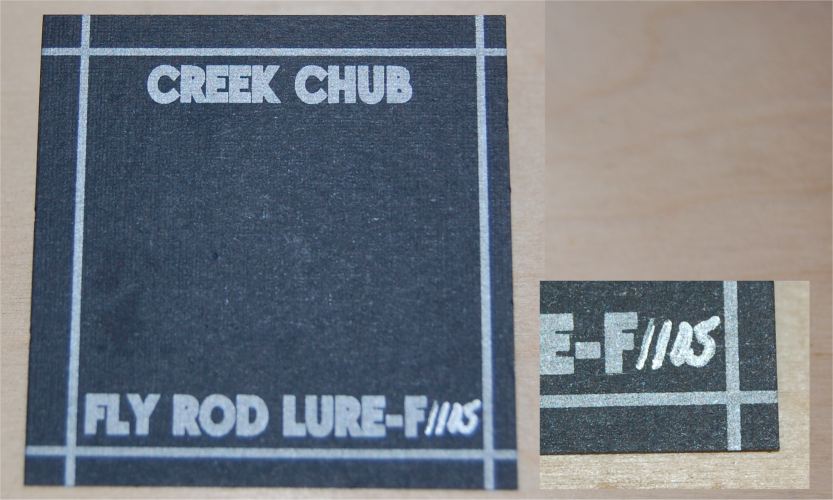 Creek Chub Fly Rod Bait Card (1105 - Trout Plunker) - Click Image to Close